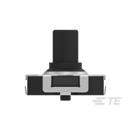 100 pcs - Black Cap Tactile Switch, Single Pole Five Throw 50mA 3mm Surface Mount