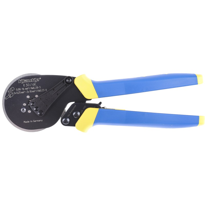 1 pcs - Klauke Hand Ratcheting Crimp Tool for Wire Ferrules, 0.08 - 16mm² Wire