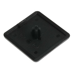 1 Bag of 10 - RS PRO Black End Cap, 40 x 40 mm Strut Profile, 8mm Groove