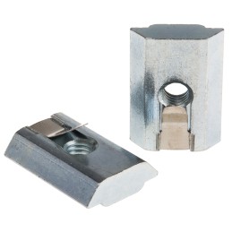 1 Bag of 10 - FlexLink M6 T-Slot Nut Connecting Component, Strut Profile 44 mm, 88 mm, Groove Size 11mm
