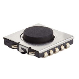 1 Reel of 1000 - IP67 Black Round Tactile Switch, SPST 50 mA 1mm Surface Mount