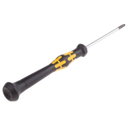 1 pcs - Wera Pozidriv Precision Screwdriver, PZ0 Tip, 60 mm Blade, 157 mm Overall