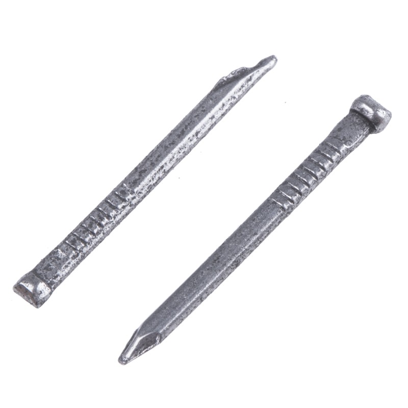 1 Bag of 1 - RS PRO Bright Steel Oval Nails, 25mm x 2mm, 500g Bag