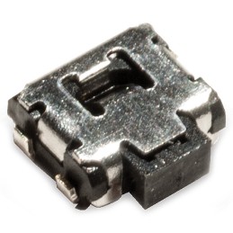 1 Reel of 3500 - IP40 Black Button Tactile Switch, SPST 50 mA 1.7mm Surface Mount