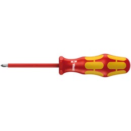 1 pcs - Wera Phillips Insulated Screwdriver, PH3 Tip, 150 mm Blade, VDE/1000V, 262 mm Overall