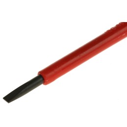 1 pcs - CK Slotted Insulated Screwdriver, 3.5 mm Tip, 100 mm Blade, VDE/1000V
