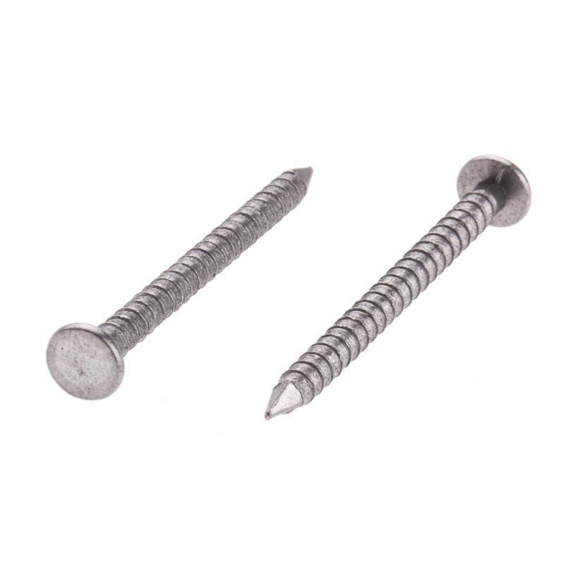 1 Bag of 1 - RS PRO Bright Steel Ring Shank Nails, 40mm x 2.65mm, 500g Bag