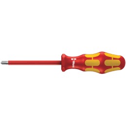 1 pcs - Wera Phillips, Slotted Insulated Screwdriver, PH2 Tip, 100 mm Blade, VDE/1000V, 205 mm Overall