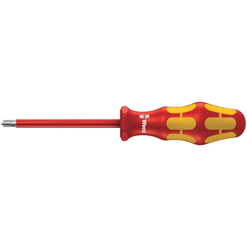 1 pcs - Wera Phillips, Slotted Insulated Screwdriver, PH2 Tip, 100 mm Blade, VDE/1000V, 205 mm Overall
