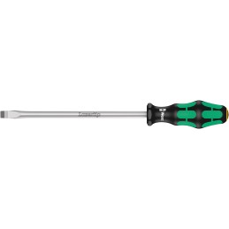 1 pcs - Wera Slotted Screwdriver, 10 mm Tip, 200 mm Blade, 112 mm Overall