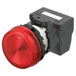 1 pcs - Omron M22N Series Red Indicator, 24V, 22mm Mounting Hole Size, IP66