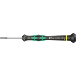 1 pcs - Wera Slotted Precision Screwdriver, 2 x 0.4 mm Tip, 60 mm Blade, 157 mm Overall