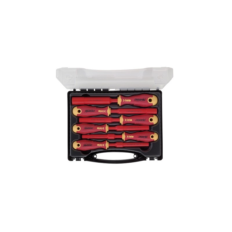 1 pcs - Felo Hexagon Insulated Screwdriver Set, 6-Piece