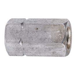 1 Bag of 10 - 18mm Plain Stainless Steel Coupling Nut, M6, A2 304