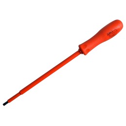 1 pcs - ITL Insulated Tools Ltd Slotted Insulated Screwdriver, 6.5 x 1.2 mm Tip, 103 mm Blade, VDE/1000V, 253 mm Overall