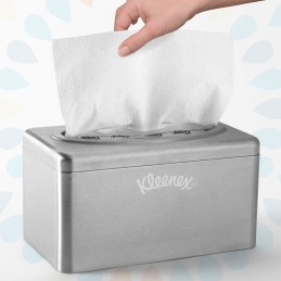 1 Box of 18 - Kimberly Clark Kleenex Folded White Paper Towel, 226mm, 70 x 18 Sheets