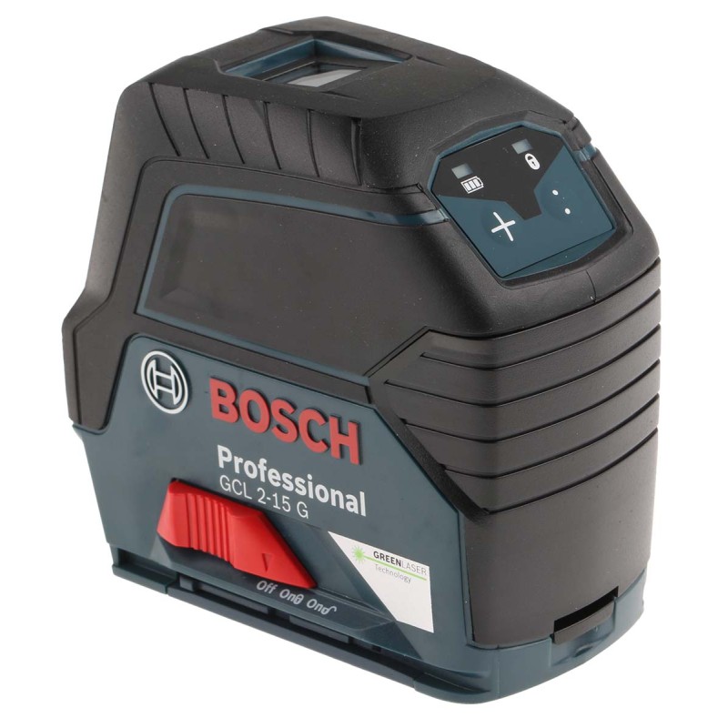 1 pcs - Bosch GCL 2-15 G Green, 2 Line Laser Level