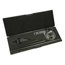 1 pcs - RS PRO 360° Vernier Bevel Protractor, 150 mm Alloy Steel Blade