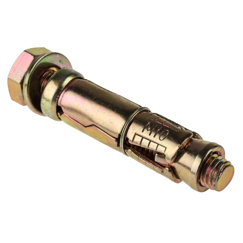 1 Bag of 10 - RS PRO Carbon Steel Shield Anchor Loose Bolt M10 x 60mm, 16mm Fixing Hole