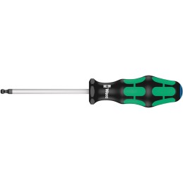 1 pcs - Wera Ball End Hexagon Screwdriver, 3/16 in Tip