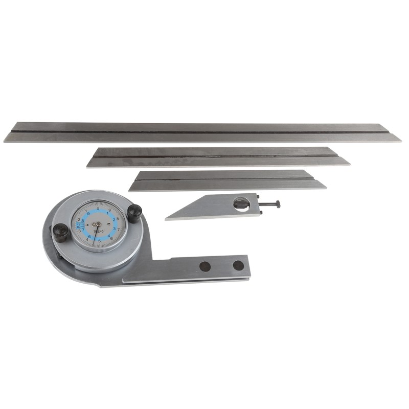 1 pcs - RS PRO 360° Metric Bevel Protractor, 150 mm, 300 mm Steel Blade