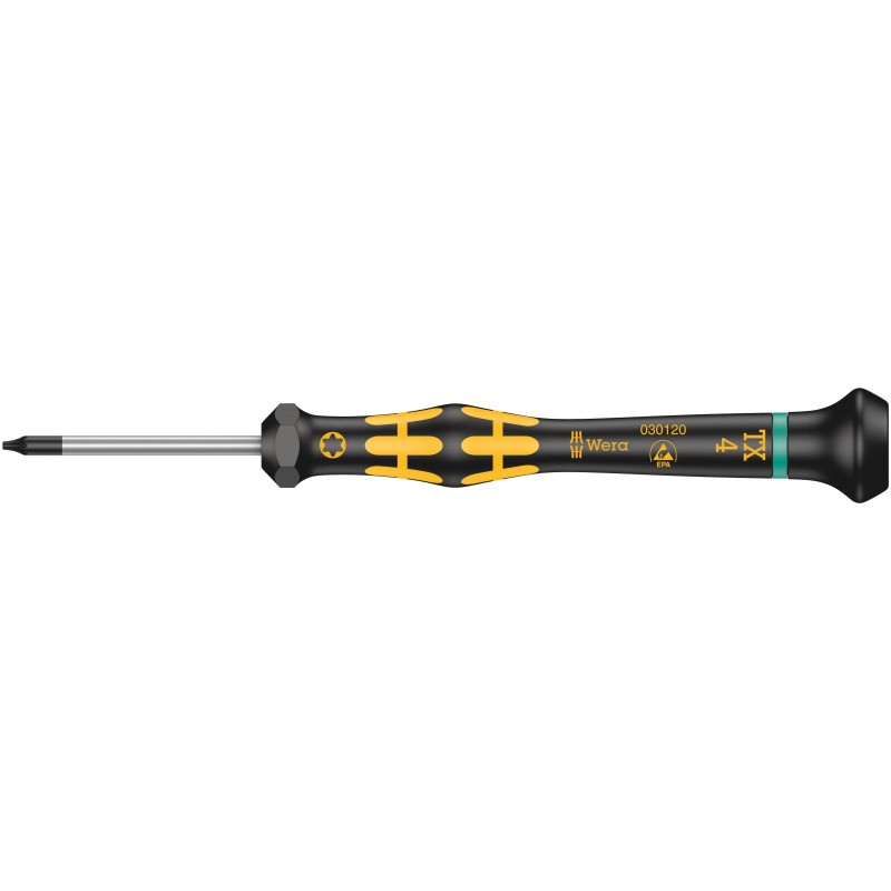 1 pcs - Wera Torx Precision Screwdriver, T40 Tip, 40 mm Blade, 137 mm Overall