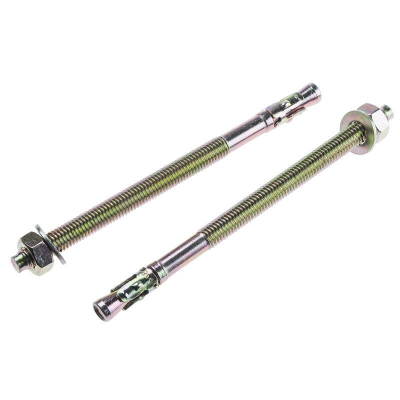 1 Bag of 10 - RS PRO Carbon Steel Anchor Bolt M8 x 130mm, 8mm Fixing Hole