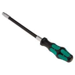 1 pcs - Wera Hexagon Nut Driver, 6 mm Tip, 167 mm Blade, 265 mm Overall