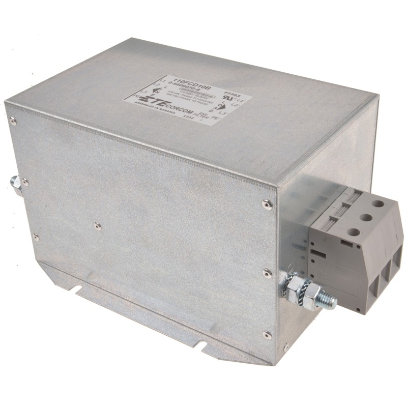 1 pcs - TE Connectivity, Corcom FCD 110A 480/277 V ac 50Hz, Flange Mount Power Line Filter, Screw 3 Phase