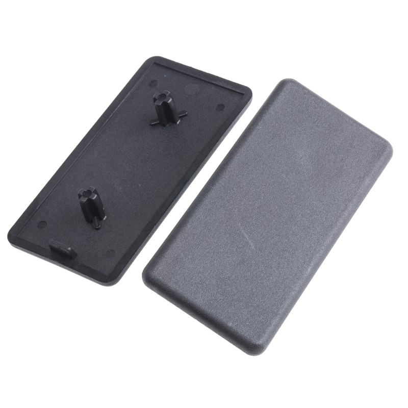 1 Bag of 10 - RS PRO Black End Cap, 40 x 80 mm Strut Profile, 8mm Groove