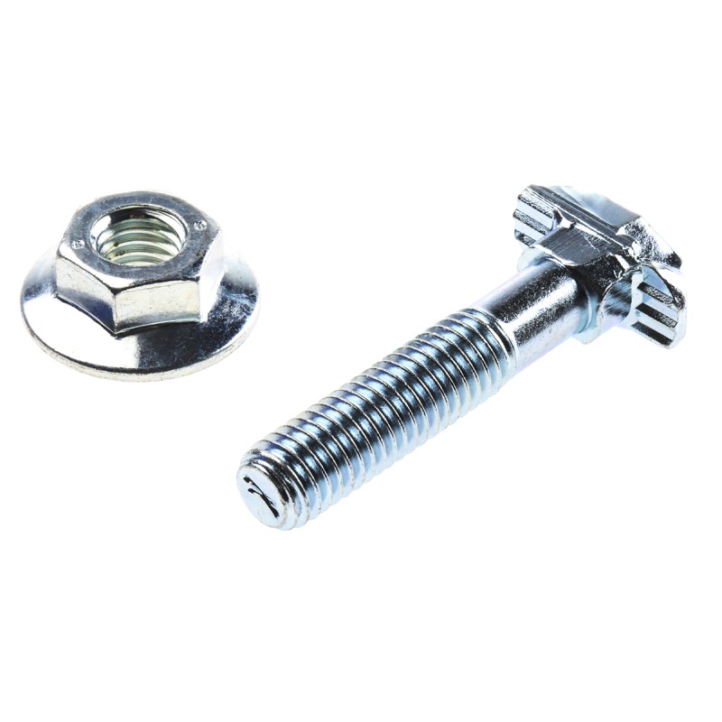 1 Bag of 10 - Bosch Rexroth M8 T-Head Bolt Connecting Component, Strut Profile 40 mm, 45 mm, 50 mm, 60 mm, Groove Size 10mm