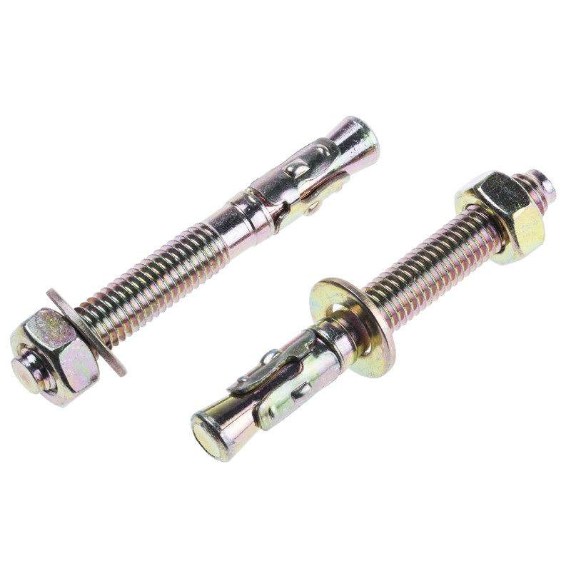 1 Bag of 10 - RS PRO Carbon Steel Anchor Bolt M8 x 65mm, 8mm Fixing Hole