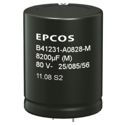 160 pcs - EPCOS 1200μF Aluminium Electrolytic Capacitor 100V dc, Snap-In - B41231A9128M000