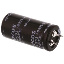 160 pcs - EPCOS 2200μF Aluminium Electrolytic Capacitor 80V dc, Snap-In - B41252A0228M000