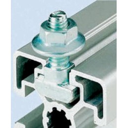 1 Bag of 10 - Bosch Rexroth M6 T-Head Bolt Connecting Component, Strut Profile 30 mm, Groove Size 8mm