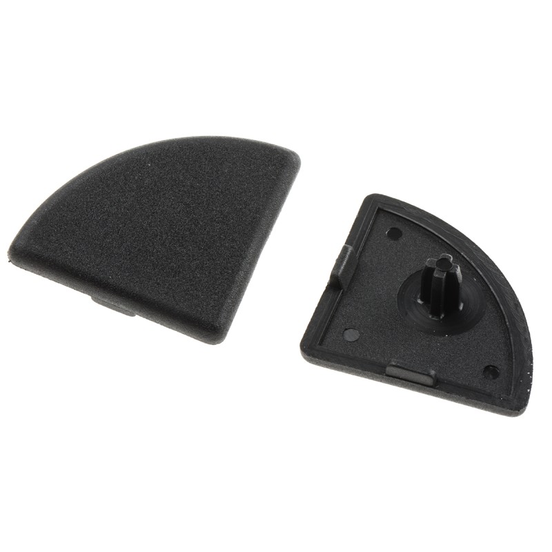 1 Bag of 10 - RS PRO Black End Cap, 40 x 40R Strut Profile, 8mm Groove