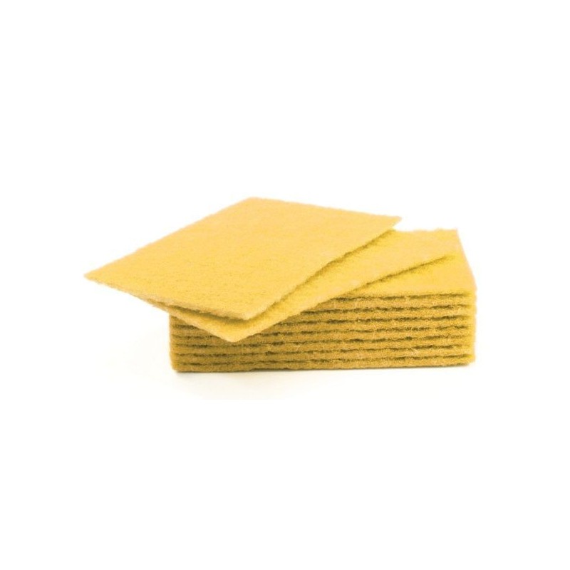 1 Box of 50 - Saul D Yellow Scouring Pad 230mm x 150mm