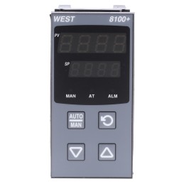 1 pcs - West Instruments P8100 PID Temperature Controller, 96 x 48 (1/8 DIN)mm, 1 Output Linear, 100 - 240 V ac Supply Voltage