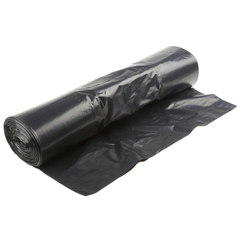 1 Box of 50 - RS PRO Black Plastic Bin Bag, 90L Capacity, 50 per Package