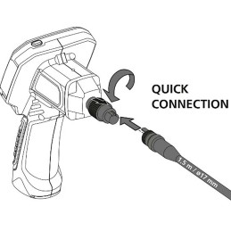1 pcs - Laserliner 17mm probe Inspection Camera, 1500mm Probe Length, 640 x 480pixels Resolution, LED Illumination