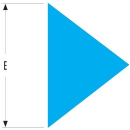 1 pcs - Facom 250mm, Second Cut, Triangular Engineers File With Soft-Grip Handle