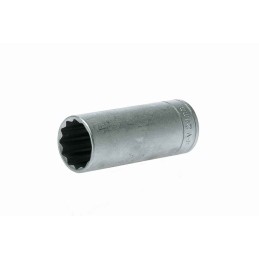 1 pcs - Teng Tools 1/2 in Drive 24mm Deep Socket, 12 point, 79 mm Overall Length