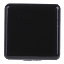 1 Bag of 100 - RS PRO Black Square Tube Plug, 20 x 20mm Tube