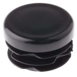 1 Bag of 100 - RS PRO Black Round Tube Plug