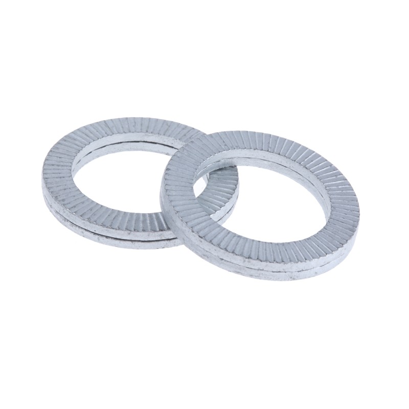 1 Bag of 10 - Delta Protekt Unalloyed Steel Wedge Lock Washers, M20