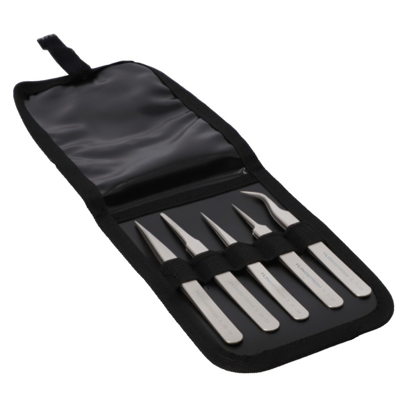 1 pcs - Lindstrom 1.85e+008 mm, Stainless Steel, Tweezer
