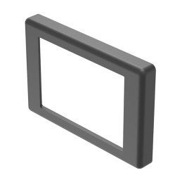 1 pcs : 02-965.0 - FRONT BEZEL BLACK FLAT 24X36 PLA