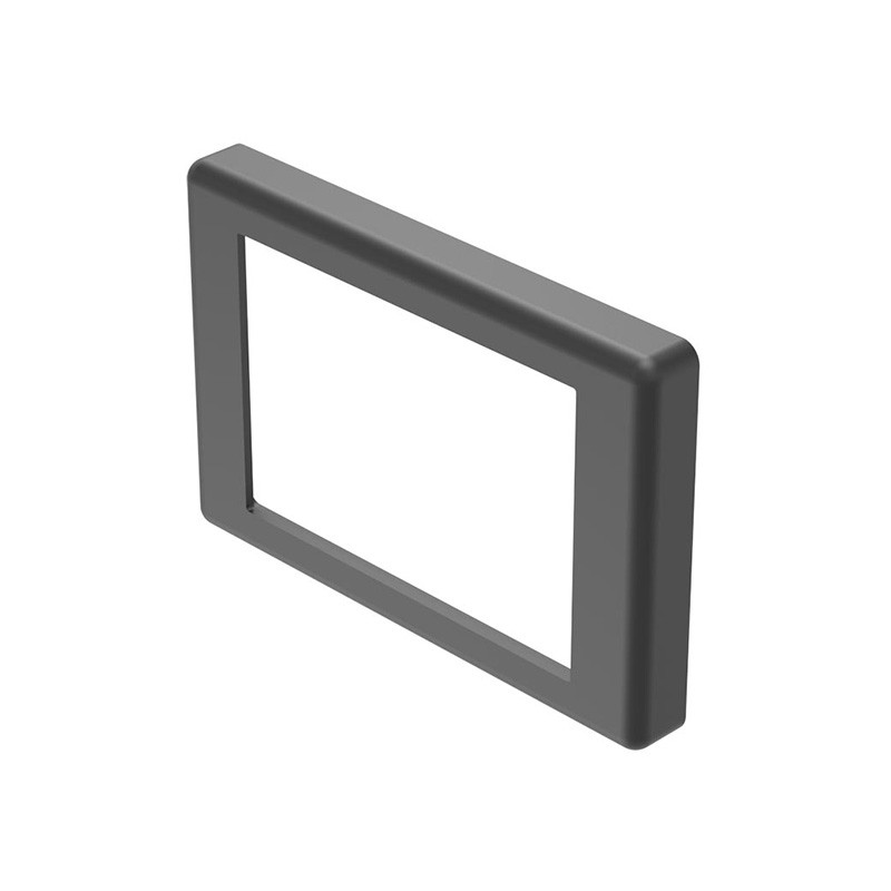 1 pcs : 02-965.0 - FRONT BEZEL BLACK FLAT 24X36 PLA