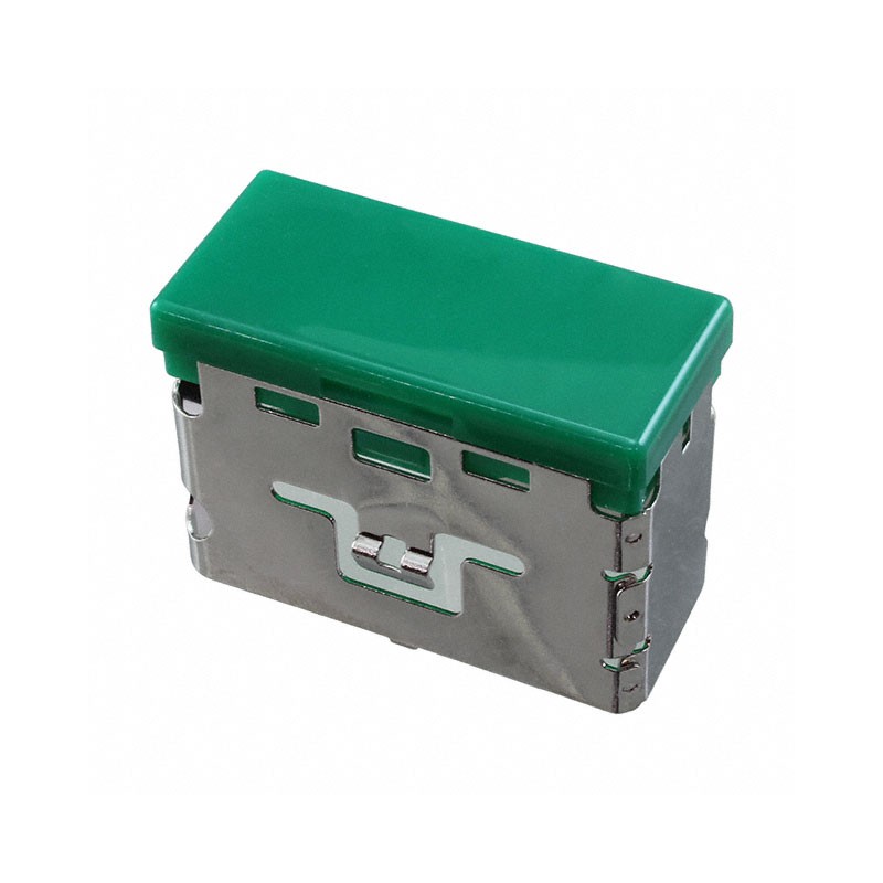 1 pcs : 03-901.5 - CAP PUSHBUTTON RECTANGLE GRN