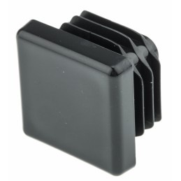 1 Bag of 100 - RS PRO Black Square Tube Plug, 25mm
